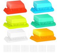 Pestañas colgantes para carpetas de archivos, 60 pestañas de suspensión y etiquetas de identificación rápida, separadores de índice de relleno, reposicionables