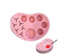 Pestañas De Herramienta De Elevación: Tabs De Herramientas De Elevación | Paleta De Loción Para Pestañas | Paleta De Cejas De Maquillaje Reutilizable, Bandeja De Silicona Multifunción | Paleta De