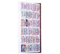 Pestañas de la Biblia católica decorativas, pestañas florales, 90 pestañas en total, 73 pestañas para el Antiguo y Nuevo Testamento, 17 pestañas en blanco adicionales (floralcatólicas)