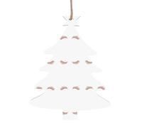 Pestañas de oro rosa para colgar de madera, decoración para Navidad, muñeco de Papá Noel, decoración de madera, suministros de fiesta de elfo