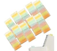 Pestañas de página de empuje, clips de marcador de índice de extracción, juego divisor de cuaderno escolar con diseño de codificación de colores, de marcado de páginas resistente, pestañas