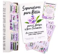 Pestañas en Español para Diario de la Biblia - 90 Piezas Divisoras para Capítulos, Suministros de Estudio y Accesorios Bíblicos