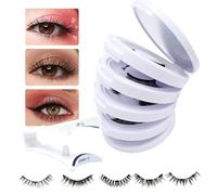 Pestañas Magnéticas Con Aplicador - 5 Pares Sin Pegamento Accesorios De Belleza Para Maquillaje De Ojos,Pestañas Magnéticas - Para Principiantes Profesionales Esposa Novia