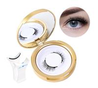 Pestañas Magnéticas Con Aplicador, Pestañas Magnéticas Dobles Reutilizables - Kit de pestañas magnéticas,No se necesita pegamento, imanes, aplicador, fácil de usar para principiantes