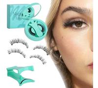 Pestañas magnéticas con aplicador, reutilizables, efecto de maquillaje natural, sin necesidad de delineador de ojos, no requiere pegamento, flexión suave 3D, adecuado para uso durante todo el día