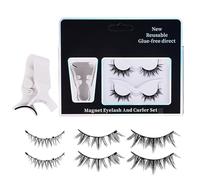 Pestañas magnéticas de aspecto natural,Pestañas postizas magnéticas,Pestañas Postizas Magnéticas - Kit de pestañas magnéticas reutilizables, aspecto natural, 2 pares, kit de pestañas magnéticas, pesta