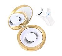Pestañas magnéticas de aspecto natural, pestañas sin pegamento,Herramienta de maquillaje rizador de pestañas | Pestañas postizas reutilizables sin necesidad de pegamento, pestañas postizas naturales y