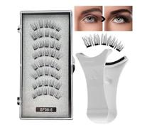 Pestañas Magnéticas,Kit de Pestañas Magnéticas | No se necesita pegamento Pestañas magnéticas | Manga Natural Lashes con aplicador, pestañas magnéticas cómodas reutilizables para ojos más grandes y br