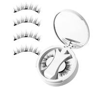 Pestañas Magnéticas,Pestañas Magnéticas | Pestañas magnéticas sin pegamento - 3 pestañas magnéticas naturales, pestañas postizas cómodas y reutilizables, no necesita pegamento