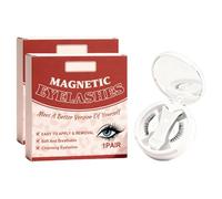 Pestañas magnéticas, pestañas magnéticas sin delineador de ojos, pestañas magnéticas aspecto natural, sin pegamento, pestañas magnéticas fuertes con aplicador, fáciles de poner y quitar, reutilizables