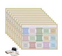 Pestañas para Biblia en Inglés, 150 Índices Coloridos Pegatinas Marcapáginas para Escrituras y Versets, con Pestañas en blanco para Notas Personalizadas