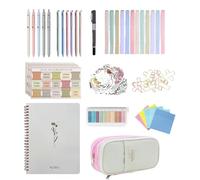 Pestañas Para Biblia, Etiquetas Para Estudio Bíblico, Resaltadores Borraables & Notas Adhesivas Estéticas Para Notas Espirituales, Enseñanza y Diario de Oración