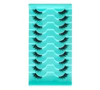Pestañas Postizas 10 Pares 3D Ojo De Gato Medias para Mujeres, Suave Banda Invisible, Naturales Reutilizables para Diario y Fiestas. (MGL16)