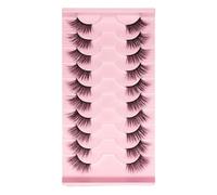 Pestañas Postizas 10 Pares 3D Ojo De Gato Medias para Mujeres, Suave Banda Invisible, Naturales Reutilizables para Diario y Fiestas. (MGL02)