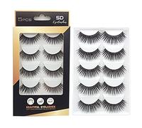 Pestañas Postizas 10 Pares, 3D Pestañas Postizas Naturales, Profesional reutilizable Pestañas de la cara Ajuste para Trabajar Citas Fiesta, Hecho a mano natural grueso Pestañas 3D Faux Mink