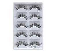 Pestañas postizas 3D de visón natural, hechas a mano, pestañas postizas Demi Wispies, reutilizables (IC -F850) [IC -F850, ]