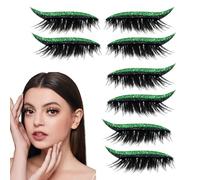 Pestañas Postizas - 4 Pares De Adhesivos Impermeables Para Pestañas Falsas - Pegatinas Delineador Adhesivo Impermeable Maquillaje Para Fiestas Citas Fotografía Diaria
