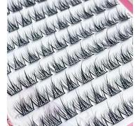 Pestañas postizas autoadhesivas 5D, pestañas postizas de 12 a 15 mm, color negro, no requiere pegamento, cinta invisible, 100 racimos de pestañas