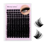 Pestañas Postizas Individuales 200D Fluffy D-Curl Pestañas Pelo a Pelo 10-18mm Mezcladas Eyelashes Reutilizables Extensión De Pestañas De Bricolaje En Casa(lash-D-200d-MIX1018)