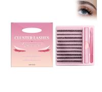 Pestañas Postizas Kit, Naturales Lash Cluster Pestañas Individuales, Curl DIY Pestañas, Naturales Pelo a Pelo, Reutilizable for Beginner DIY at Home, 200PCS