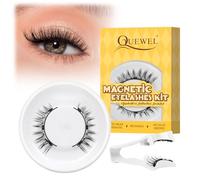 Pestañas Postizas Magneticas de larga duración, Pestañas Magneticas riutilizzabili con applicatore, No requiere pegamento, Aspecto de Naturales, fácil de colocar (Style B)