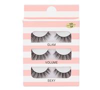 Pestañas postizas magnéticas reutilizables naturales ligeras 5D pestañas postizas a prueba de viento impermeables para mujeres niñas fiesta boda uso diario fibra química 3 pares