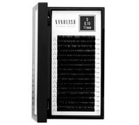 Pestañas postizas para extensión Nanolash - extensiones de pestañas de volumen, pestañas para extensión profesional (0.10 D, 11mm)