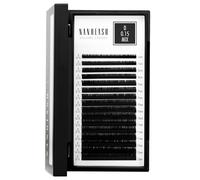 Pestañas postizas para extensión Nanolash - extensiones de pestañas de volumen, pestañas para extensión profesional (0.15 D, MIX 6-13mm)