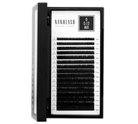 Pestañas postizas para extensión Nanolash - extensiones de pestañas de volumen, pestañas para extensión profesional (0.12 D, MIX 6-13mm)