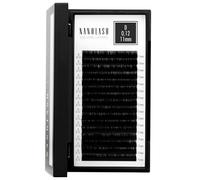 Pestañas postizas para extensión Nanolash - extensiones de pestañas de volumen, pestañas para extensión profesional (0.12 D, 11mm)