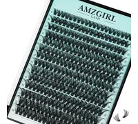 pestañas postizas Wispy 280PCS Cluster di ciglia 40D50D Cluster di ciglia 9-16mm Estensioni di ciglia individuali Ciglia morbide Cluster di ciglia con banda sottile Ciglia finte (4050D, D-Mix9-16mm)