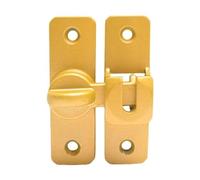 Pestillo abatible de aleación aluminio, barra oscilante refuerzo puerta con cerradura 90 grados for cerraduras delanteras del hogar Para Puertas, Habitaciones, Jardines(Gold)