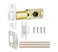 Pestillo ajustable de repuesto de acero inoxidable de 2-3/8 pulgadas o 2-3/4 pulgadas para pomos de puerta inteligentes y cerraduras electrónicas entrada frontal (redondeado + acero D)
