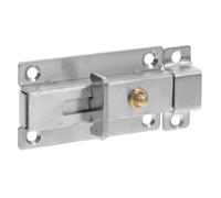 Pestillo Automático Acero Inoxidable para Puertas y Ventanas | Distancias de Orificio 55,5mm y 24,6mm, Incluye Tornillos, Uso en Oficina y Hogar