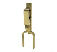 Pestillo automático de madera resistente para puerta de jardín, cierre automático con destornillador para puerta de valla al aire libre, color negro