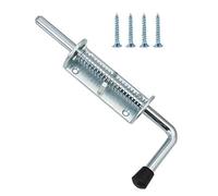 Pestillo con resorte, KAIISSA Cerrojo con resorte 220 mm, Cierre de Metal con Agarre, Resistente Pasador de Resorte Para Puerta de Patio, Cobertizo, Portón Trasero, Remolque, Garaje…