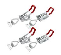 Pestillo de abrazadera palanca ajustable, pestillos alta resistencia, capacidad retención, tirador for tapa ahumador, caja herramientas Cas, 2/4 Uds(4001-2holes-4pc)