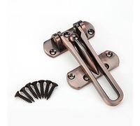 Pestillo de aleación de cinco, cerradura de puerta, cadena de seguridad, bloqueo de bloqueo de bloqueo de limitador para puerta de ventana, armario (bronce rojo)