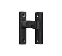 Pestillo de aleación de zinc para puerta corredera con bloqueo a presión para mayor seguridad de la puerta, diseño antirrobo con estilo clásico vintage (negro-1)