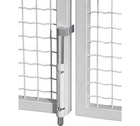 Pestillo de barra VSF con eje/brida, longitud 490 mm, acero galvanizado