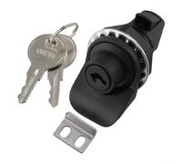 Pestillo de bloqueo con botón para un cierre seguro para caja de radio de barco marino, guantera de motocicleta y cajas electrónicas, diseño de metal de plástico resistente