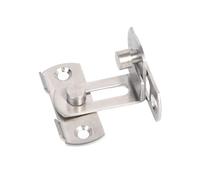 Pestillo de bloqueo puerta corrediza en ángulo recto, 5 piezas Cerradura granero Acero inoxidable Plata Negro 50-70 mm)(Black(50/70mm))