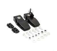 Pestillo de capó de coche con llaves, kit de bloqueo de capó con llaves para Jeep para Wrangler para JK para JKU 2007-2018, hardware de seguridad de bahía del motor compatible con todos los adornos