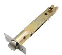 Pestillo de cerradura de puerta, pestillo de puerta, cerradura de metal de 5 pulgadas, interfaz cuadrada de 5/16 de pulgada con placa frontal de esquina cuadrada, ideal para el hogar, caravana, almac