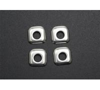 Pestillo De Fibra Carbono Para Puertas Coche, Pasador Puerta Elevador, Pegatina Estilo Lentejuelas, Embellecedor Para Serie 5 F10 F18 2011-2017 antipolvo(Plata)