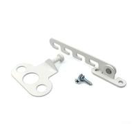 Pestillo de gancho blanco para ventana, soporte de metal ajustable resistente al viento para un soporte de posición de ventana fiable