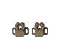 Pestillo De La Puerta 2Pc Press The Home Wardrobe Door Buckle Touch The Bead Magnetic Dual Wheel Spring(Size1)
