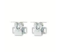 Pestillo De La Puerta 2Pc Press The Home Wardrobe Door Buckle Touch The Bead Magnetic Dual Wheel Spring(Silver)