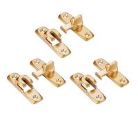 Pestillo De La Puerta 90/180 Degree Flip Door Lock Slid Barn Bolts Home Security Sliding Doors Latch Small Gate(Gold-3pcs)