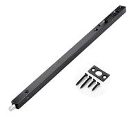 Pestillo de la puerta del cerrojo Perno corredera Cerradura acero inoxidable 304 Seguridad Palanca palanca acción con huelga y tornillos para puertas,Black-36in/91.5cm